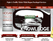 Tablet Screenshot of hoganparalegal.com